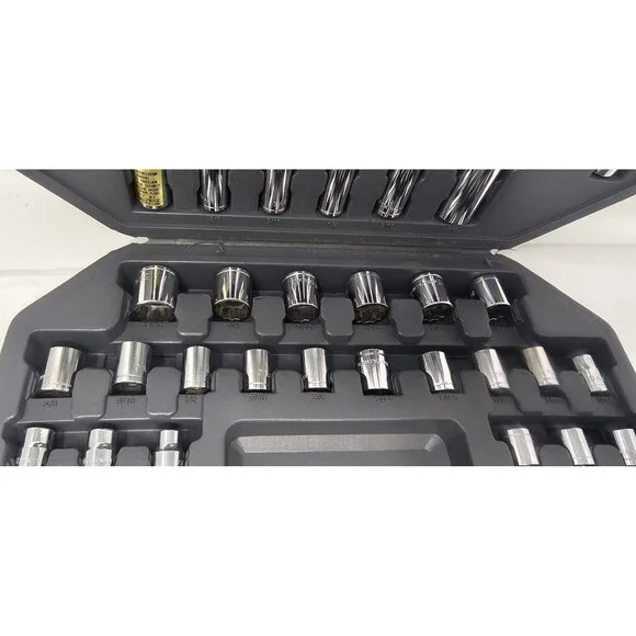 Vintage Alltrade 50 Pc SAE & Metric Socket Set New In Case - Picture 5 of 12
